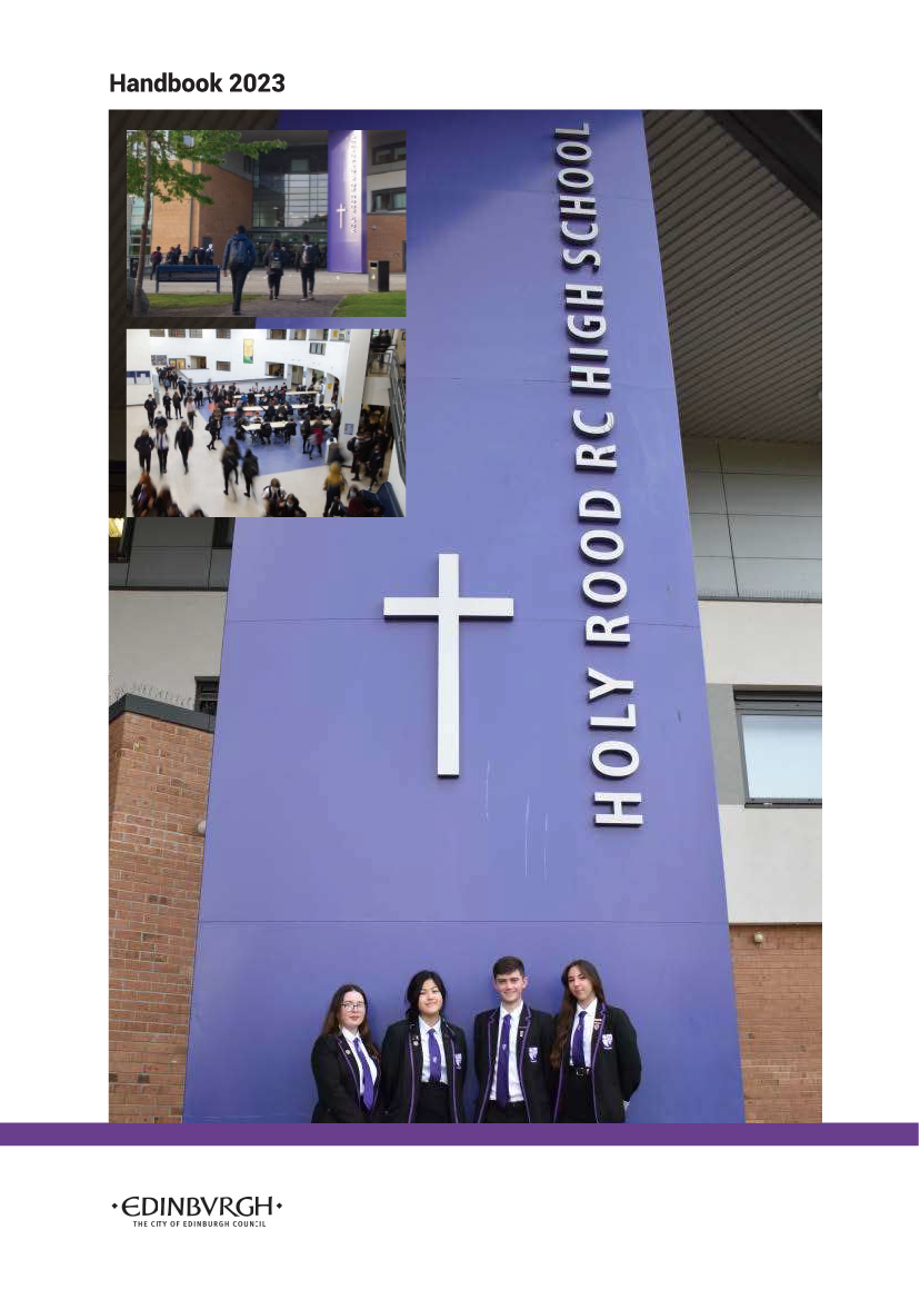 2023 Student Handbook for Holy Rood High School