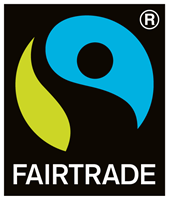 Fair trade and eco school logo.
