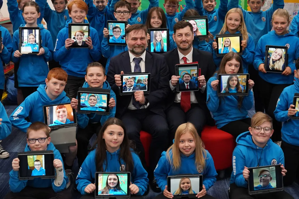 Pupils given iPads to enhance learning experiences digitally.
