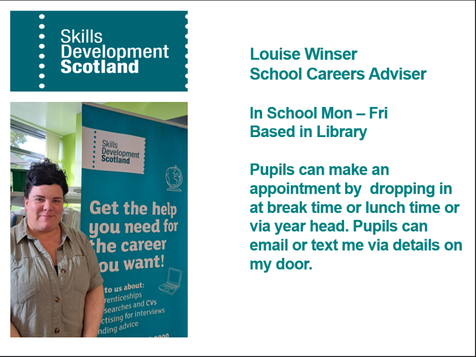 SDS Careers Adviser Louise introduces herself.