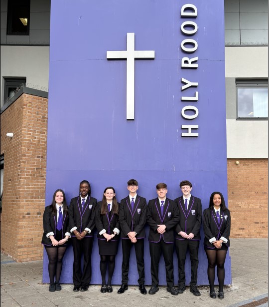 S6 Senior Leaders providing a service to the younger pupils.